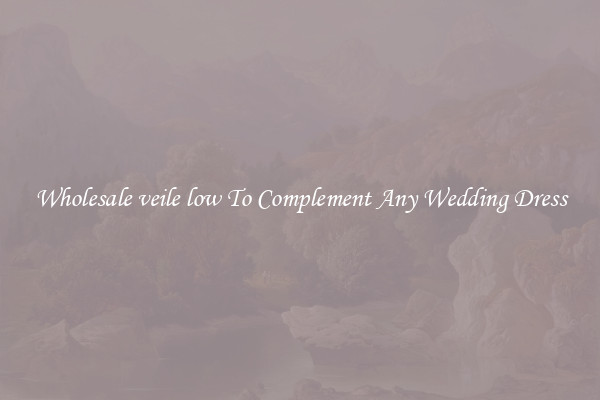 Wholesale veile low To Complement Any Wedding Dress