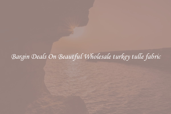 Bargin Deals On Beautful Wholesale turkey tulle fabric