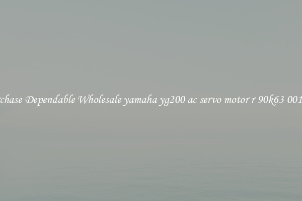 Purchase Dependable Wholesale yamaha yg200 ac servo motor r 90k63 001305