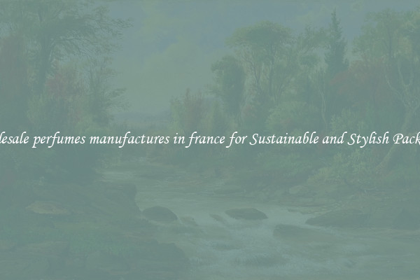 Wholesale perfumes manufactures in france for Sustainable and Stylish Packaging