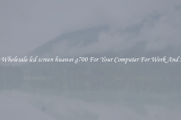 Crisp Wholesale lcd screen huawei g700 For Your Computer For Work And Home