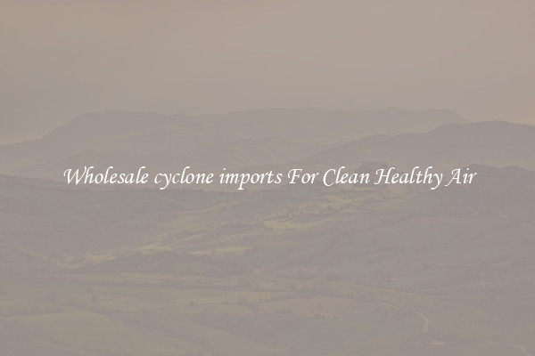 Wholesale cyclone imports For Clean Healthy Air