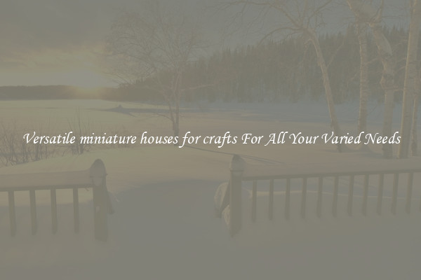 Versatile miniature houses for crafts For All Your Varied Needs