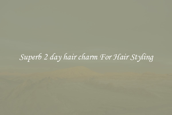 Superb 2 day hair charm For Hair Styling