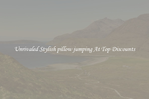 Unrivaled Stylish pillow jumping At Top Discounts